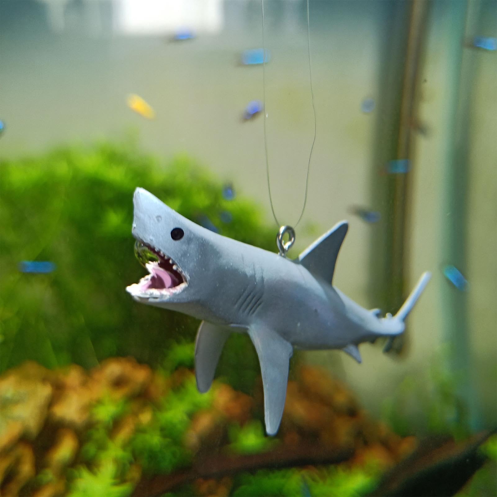 Amazon.co.jp: Quaeetyu 水槽 サメ オーナメント サメ